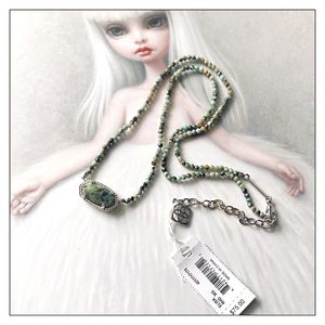 Kendra Scott Elisa Beaded Turquoise Necklace